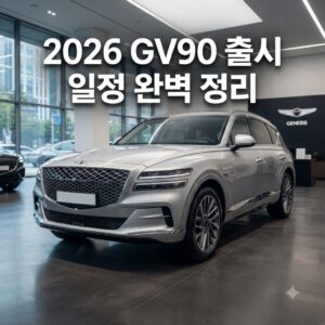2026 GV90 출시 일정과 사전 준비 절차 한눈에