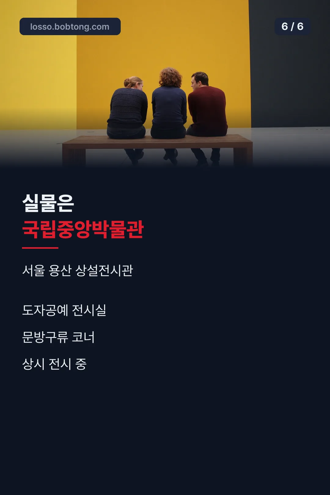 실물 관람 안내