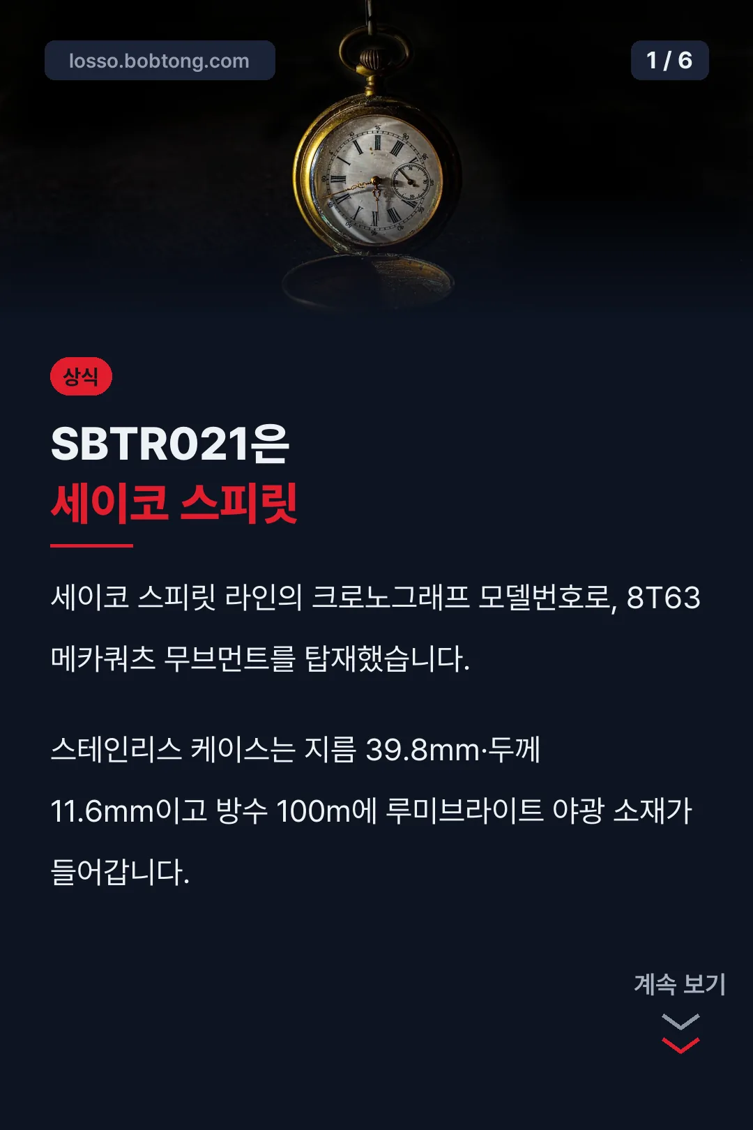 SBTR021은 세이코 스피릿