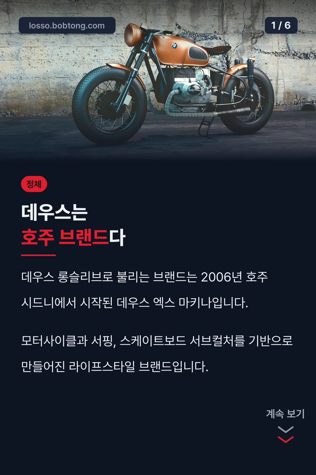 브랜드 정체